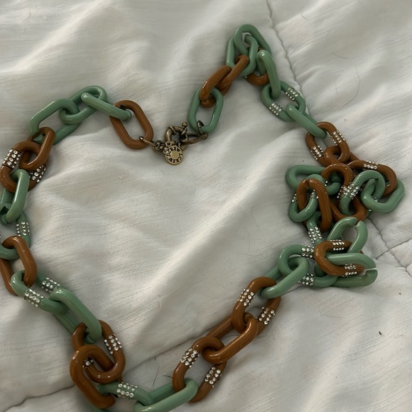 J crew green tan 22 inch necklace - Picture 1 of 1
